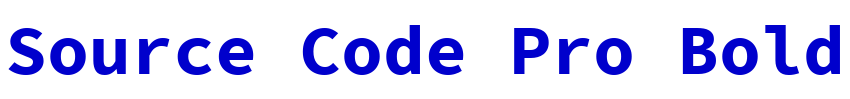 Source Code Pro Bold フォント